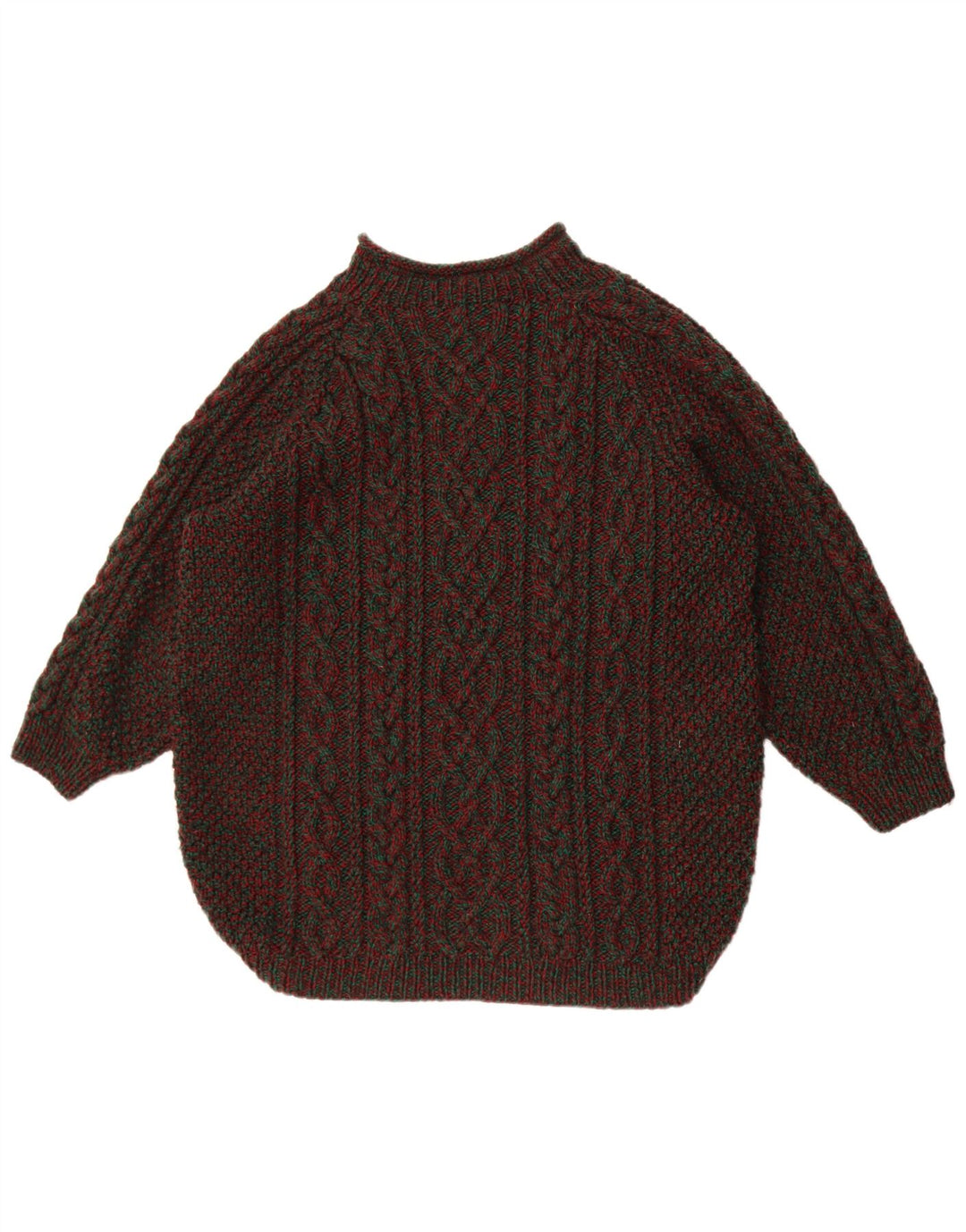 Vintage Herre Turtle Neck Jumper Sweater XL Flerfarvet Flecked