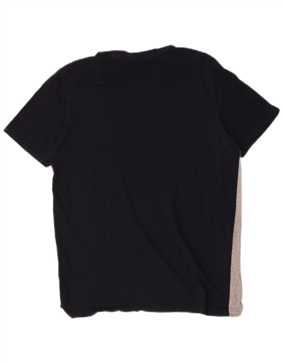 Jack & Jones Herre T-shirt Top Medium Blue Colourblock Bomuld