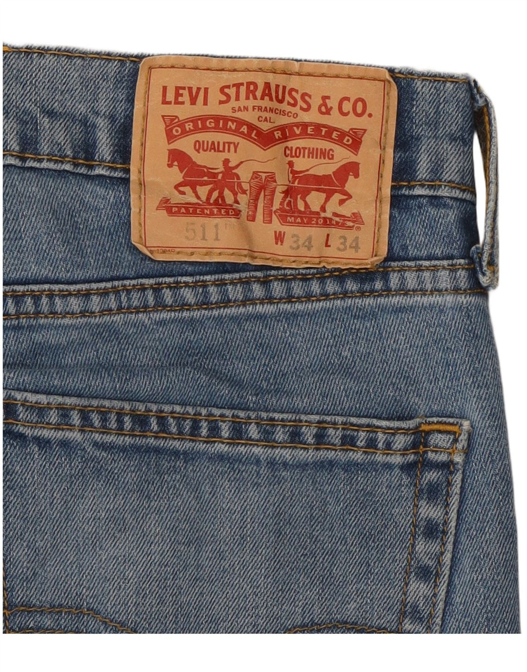 Levi's Herre 511 Slim Jeans W34 L32 Blå