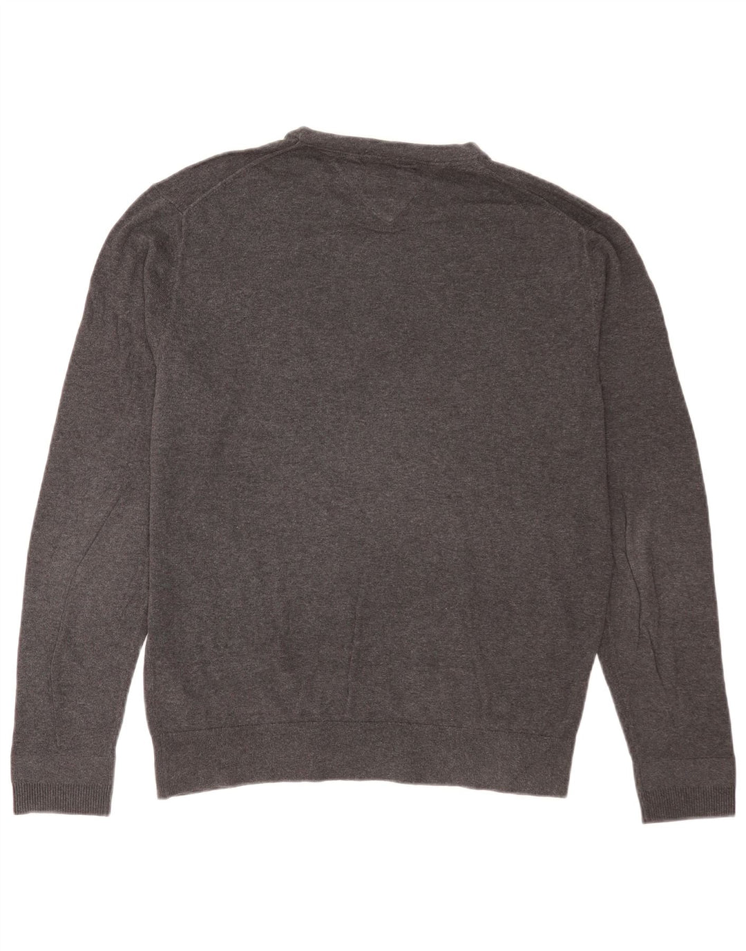 Tommy Hilfiger Herre Crew Neck Jumper Sweater Stor Grå Bomuld