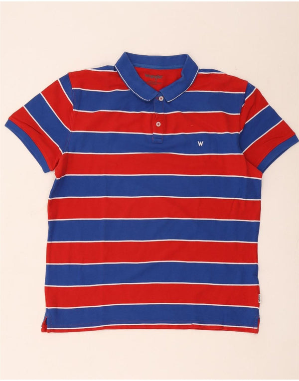 Wrangler Poloshirt til mænd Stor rødstribet bomuld