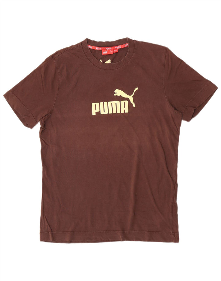 Puma Herre Grafisk T-Shirt Top Medium Brun