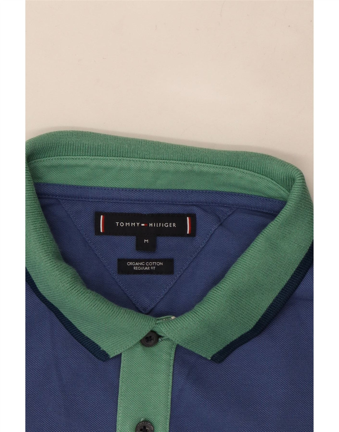 TOMMY HILFIGER Herre Regular Fit Polo Shirt Medium Blue Bomuld