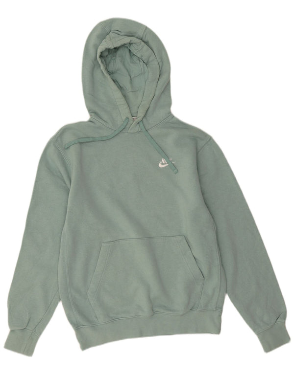 Nike Dame Oversized Hoodie Jumper UK 10 Lille Grøn Bomuld