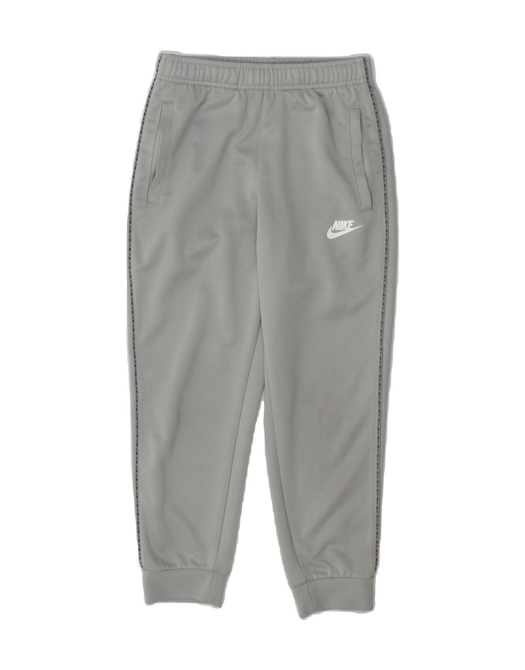 NIKE Boys Graphic Tracksuit Trousers Joggers 10-11 Years Medium Grey Vintage Nike and Second-Hand Nike from Messina Hembry 