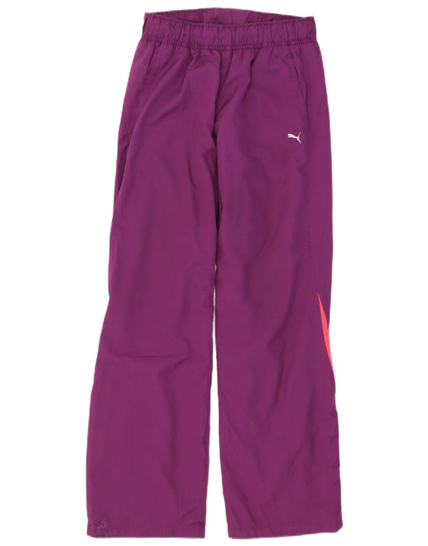 Puma træningsdragtsbukser til kvinder UK 12 Medium Lilla Colourblock Polyester