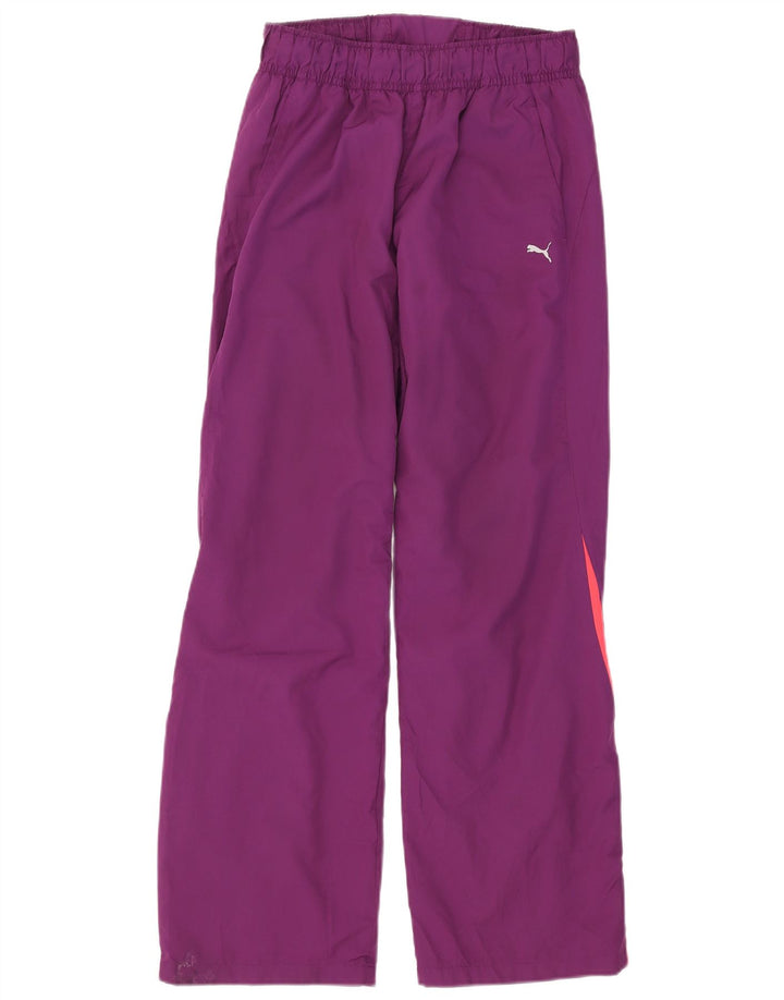 Puma træningsdragtsbukser til kvinder UK 12 Medium Lilla Colourblock Polyester