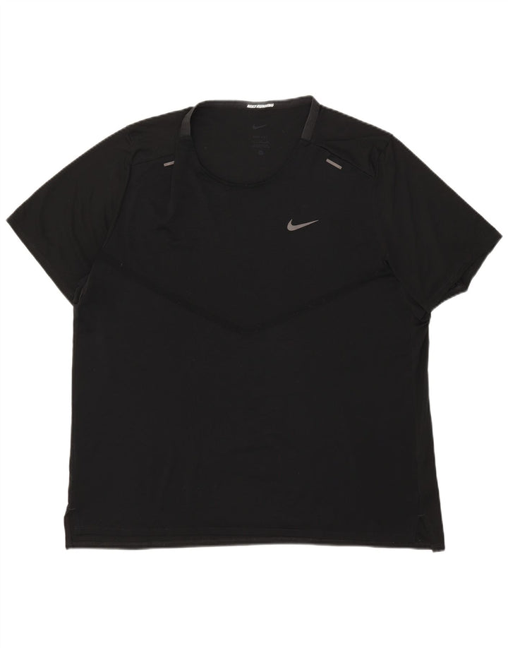 NIKE herre Dri Fit T-shirt top XL sort polyester