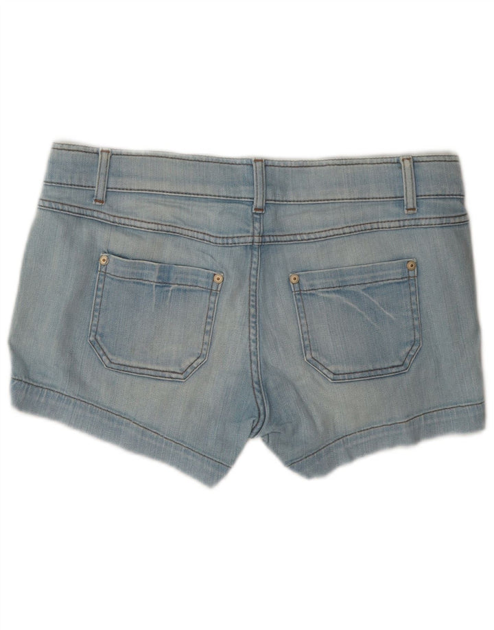 Benetton Dame denim Shorts W32 Large Blue