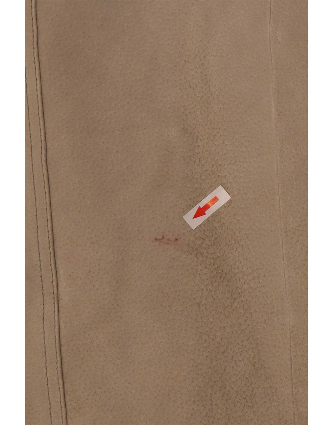 M. Flues Herre Overshirt Ruskindsskjorte Stor Beige Læder