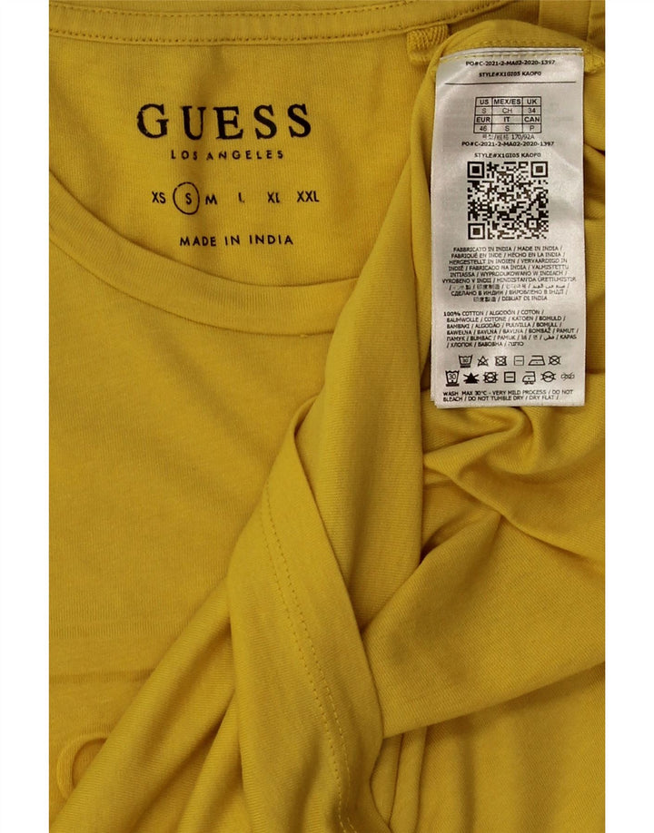 Guess Herre grafisk T-shirt top lille gul bomuld