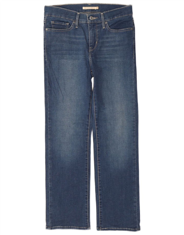 LEVI'S Womens 314 Shaping Straight Jeans W28 L27 Blue Polyester