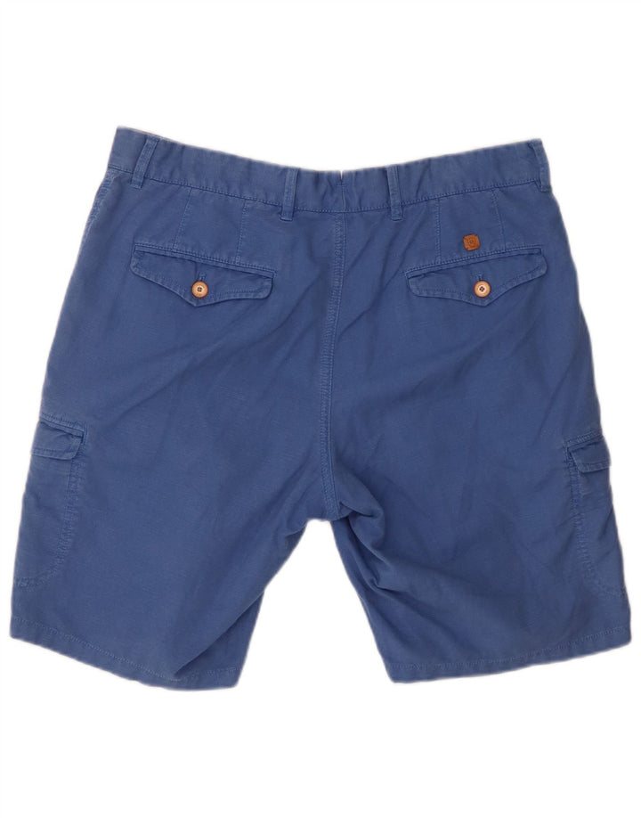 Massimo Dutti Herre Cargo Shorts EU 42 Large W32 Blå