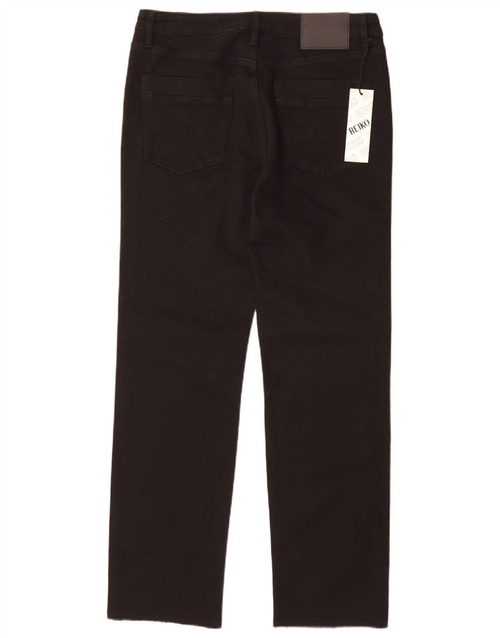 Reiko lige jeans til kvinder W30 L29 sort bomuld