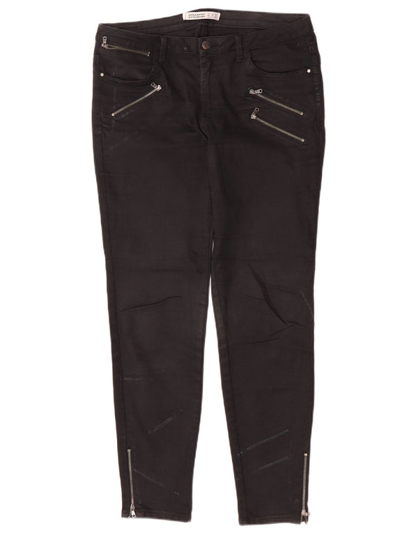 Zara Dame Skinny Jeans EU 42 Large W32 L28 Sort