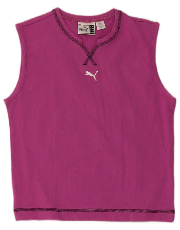 Puma pigevest Top 13-14 år Lilla bomuld