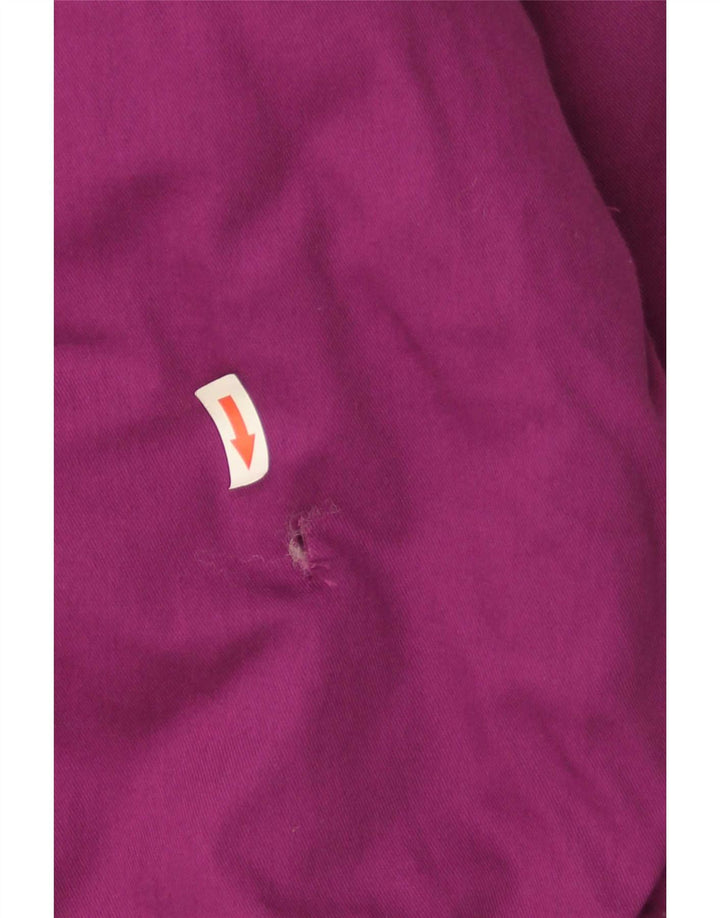 Vintage vindjakke til kvinder EU 52 4XL Lilla bomuld