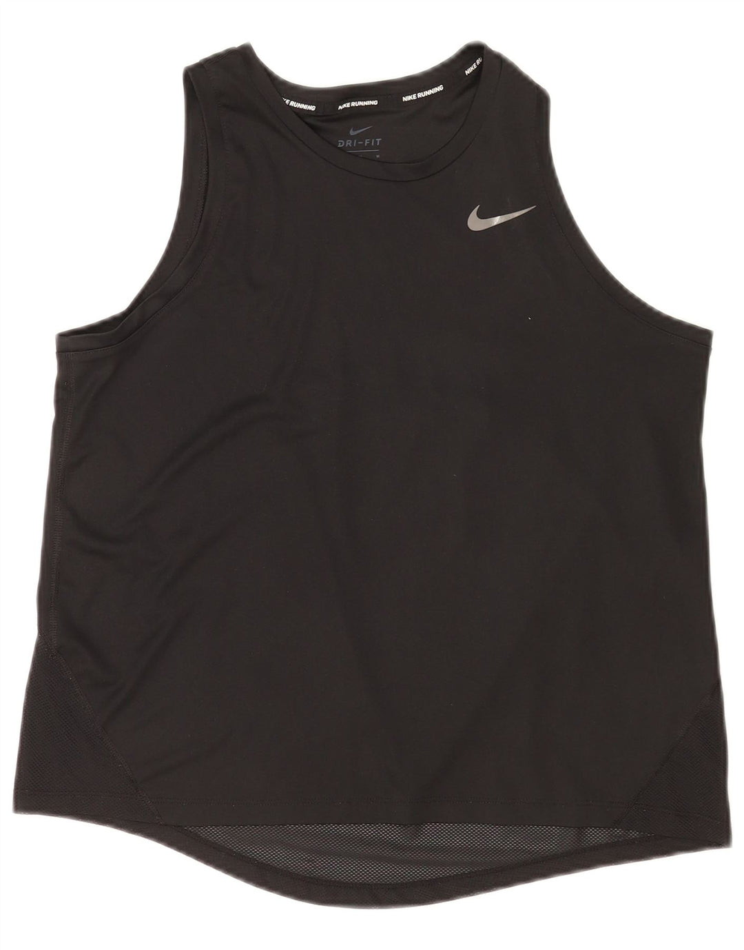 Nike Dame Dri Fit Vest Top UK 14 Medium Sort Polyester
