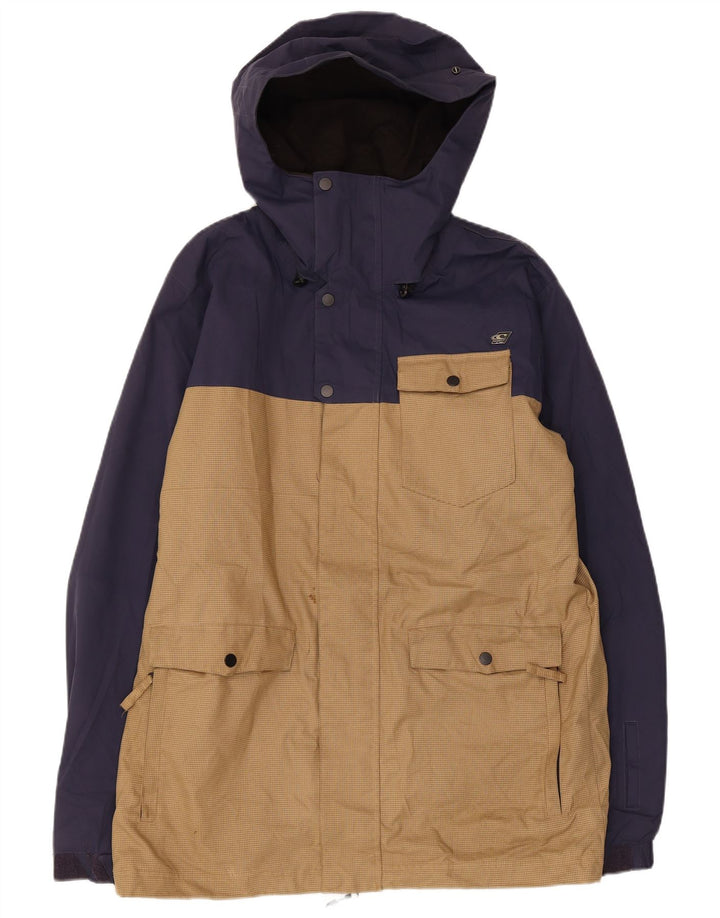 O'Neill Herre Hooded Windbreaker Jacket UK 38 Medium Navy Blue Colourblock