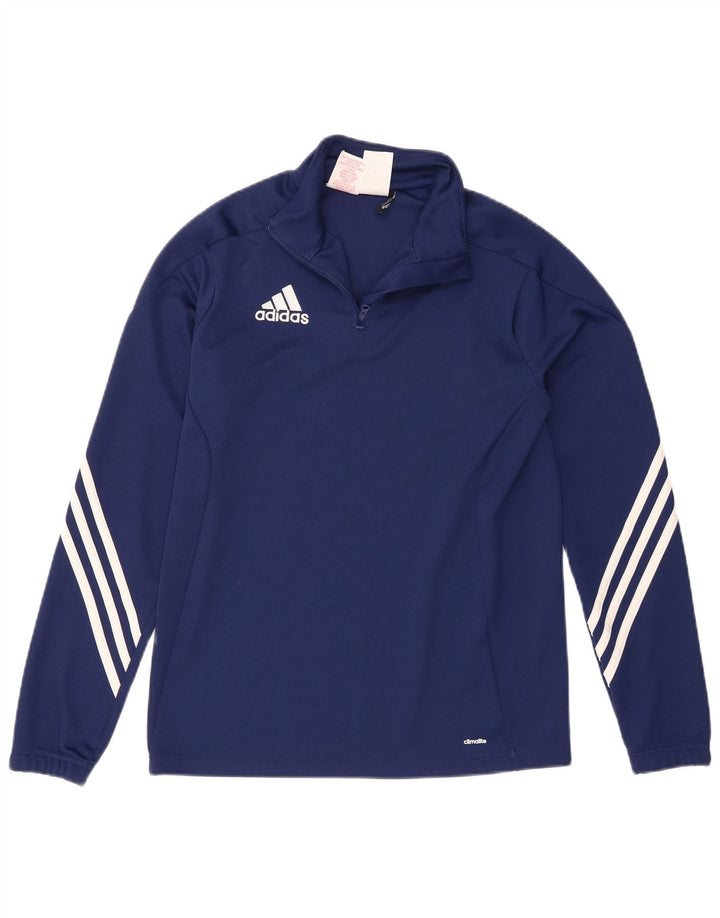 Adidas drenge Climalite pullover træningsdragt top 13-14 år XL marineblå