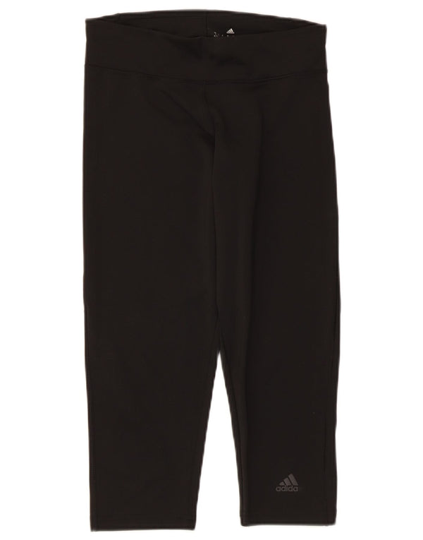 Adidas Dame Climalite Capri Leggings UK 8/10 Small Black