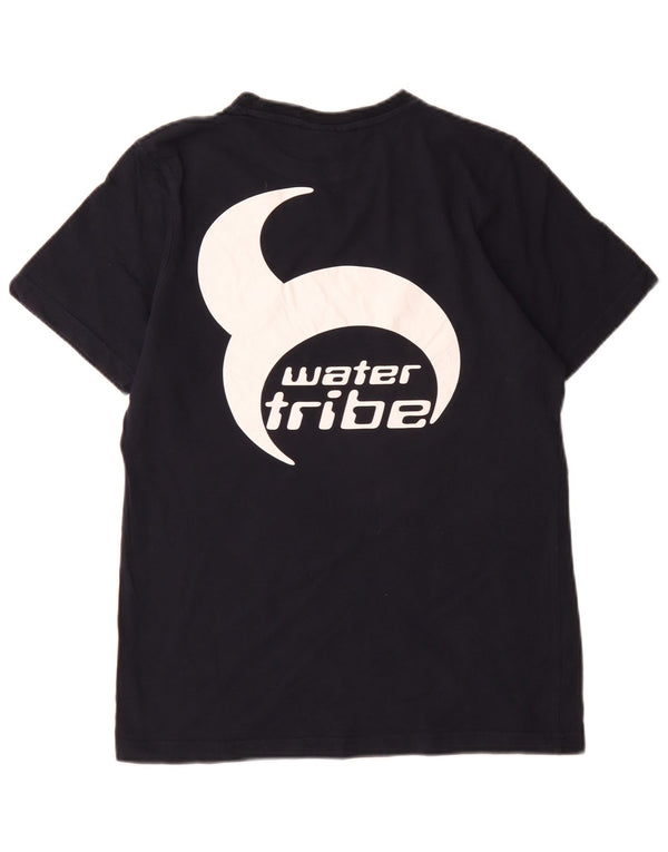 Slam Mens Graphic T-Shirt Top Medium Navy Blue Cotton