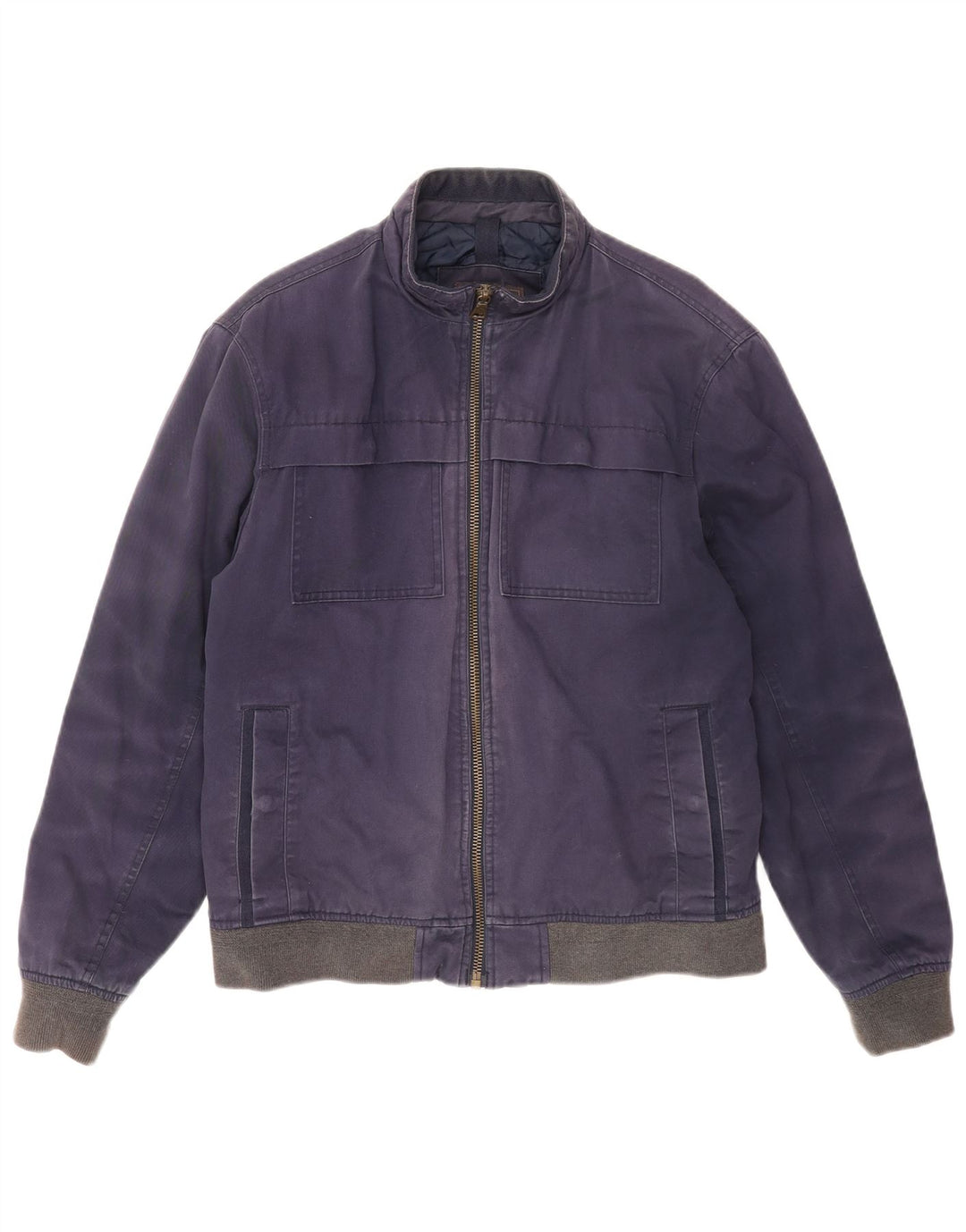 Marks & Spencer Herre Bomber Jacket UK 38 Medium Navy Blue