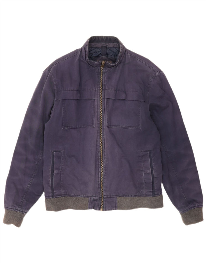 Marks & Spencer Herre Bomber Jacket UK 38 Medium Navy Blue