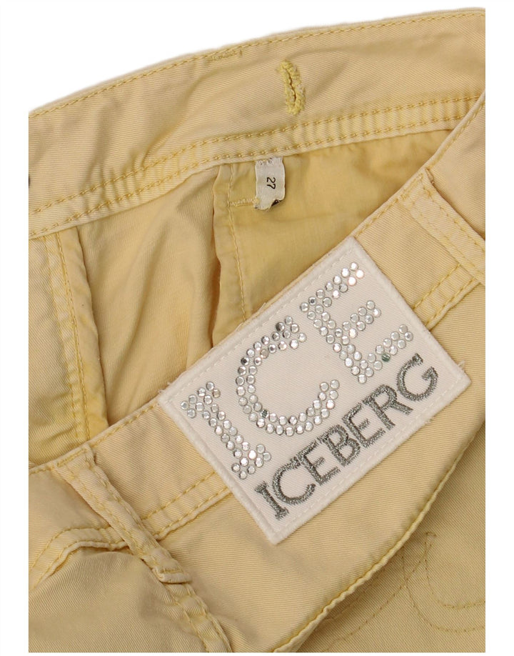 ICEBERG Slim Cropped Bukser til kvinder W27 L25 Gul