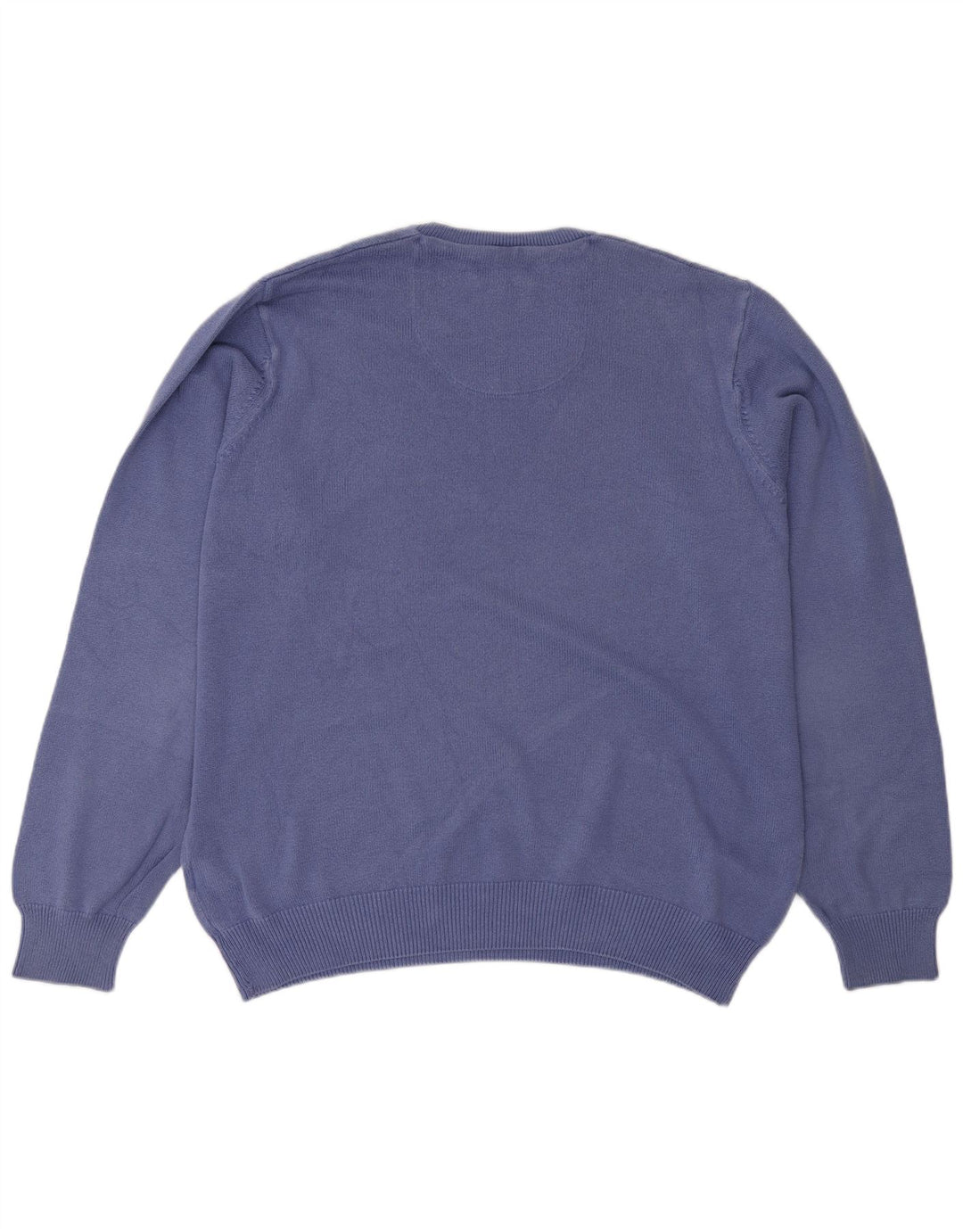 Marks & Spencer Herre Blue Harbor V-hals sweater Stor blå bomuld