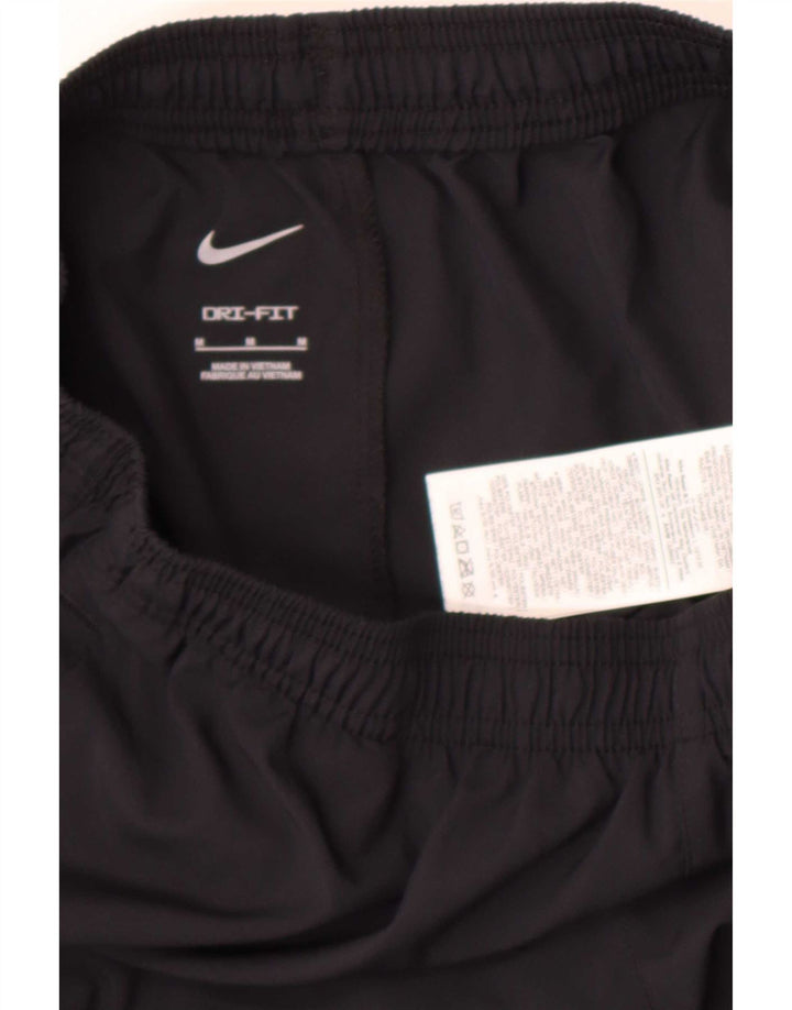 Nike Dame Dri Fit træningsdragt Bukser UK 14 Medium Sort Polyester