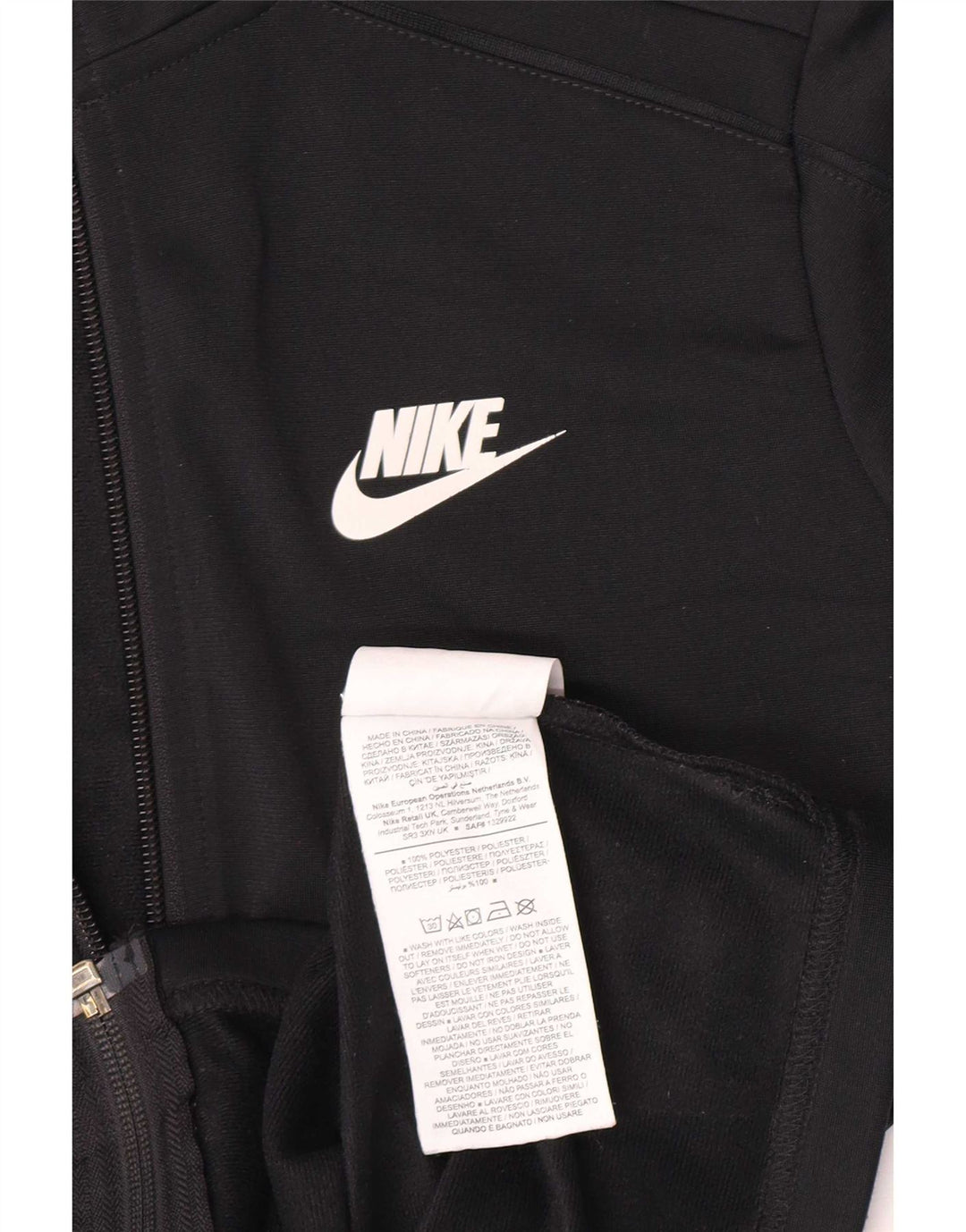 Nike Træningsdragt Topjakke til drenge 10-11 år Medium Sort Polyester