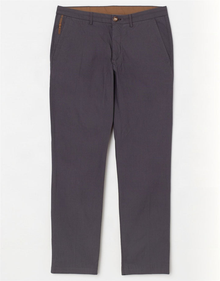 Massimo Dutti Herre Lige Chinobukser EU 40 Medium W31 L30 Grå Bomuld