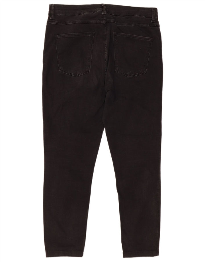 Zara Dame Slim Jeans EU 44 XL W34 L24 Sort