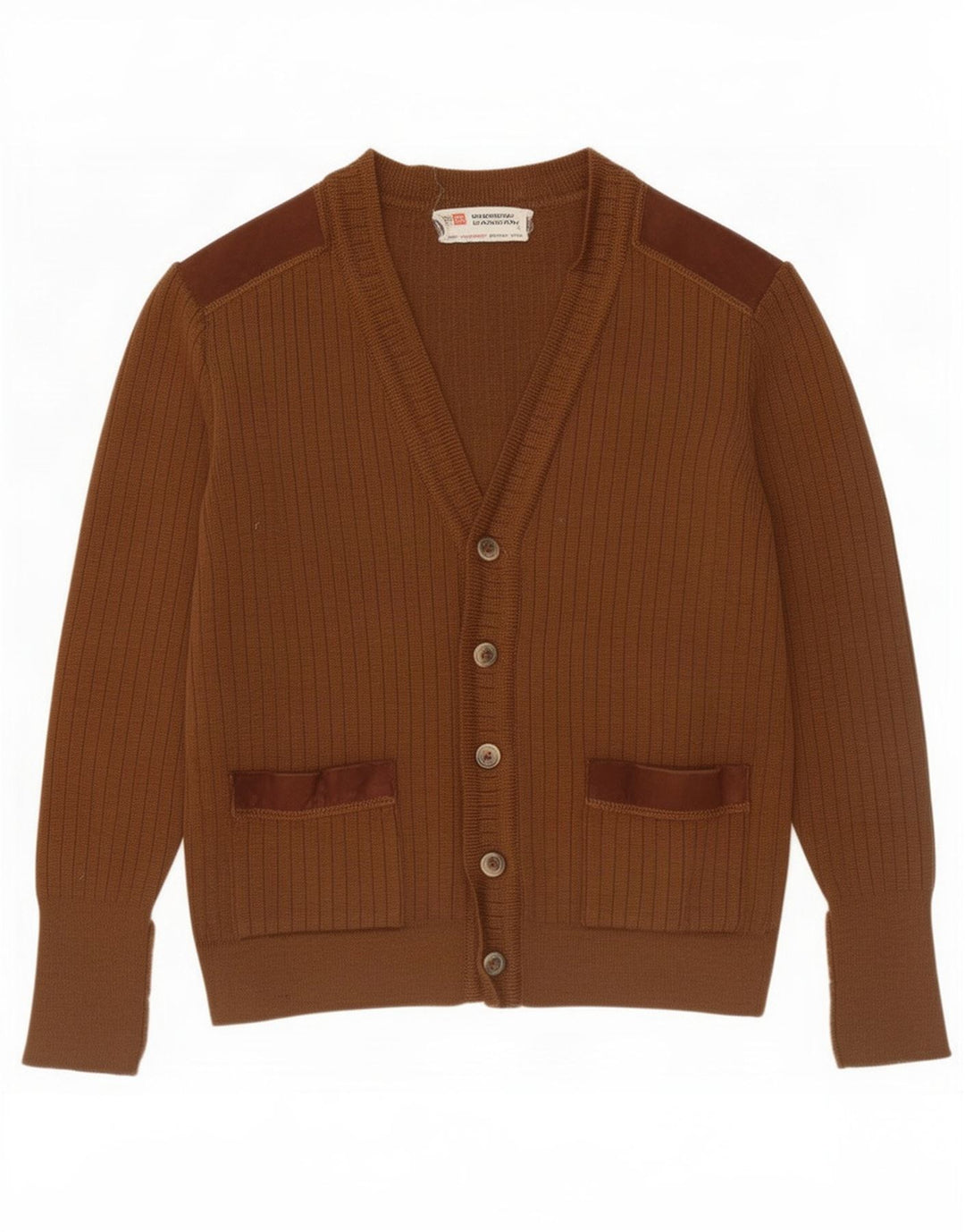 Pierre Sangan Herre cardigan sweater Medium brun uld