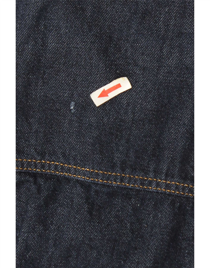 Zara Herre denimjakke UK 42 XL Navy Blue Polyester