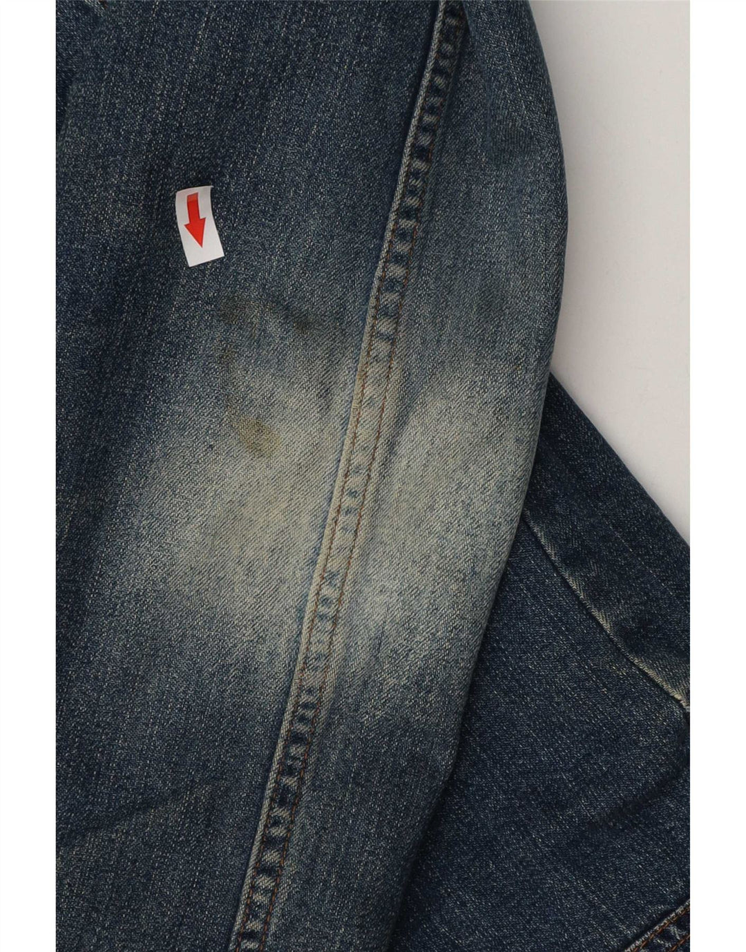 Liu Jo Dame Sherpa Denim Jacket UK 10 Small Blue Cotton