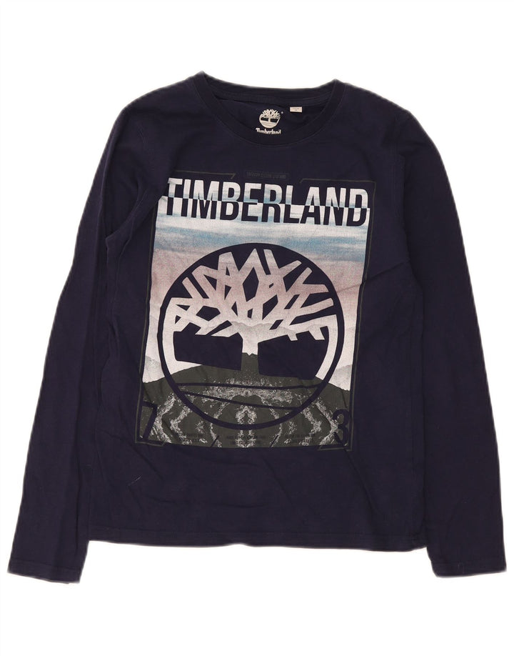 Timberland Girls Grafisk Top Langærmet 15-16 år Medium Navy Blue