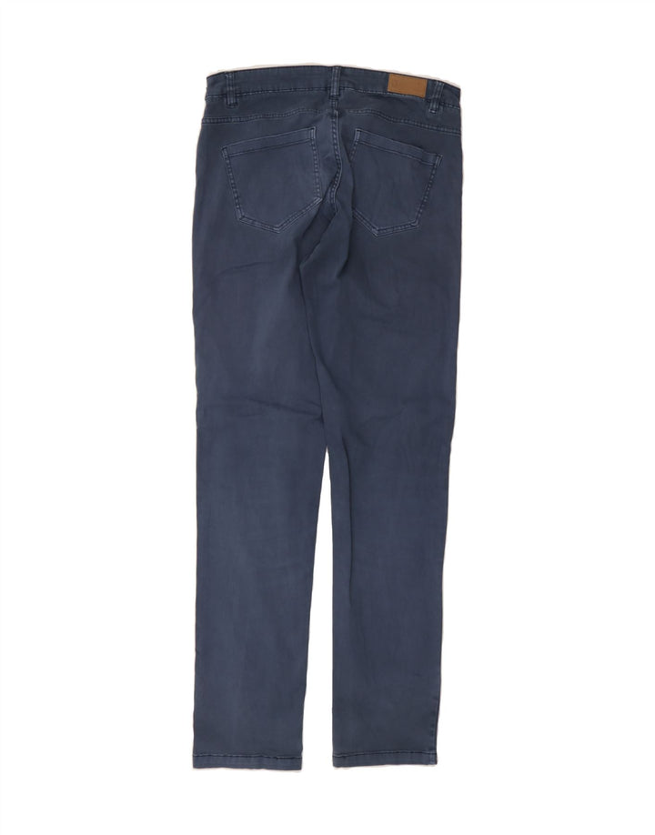 DACK'S Mens Straight Casual Trousers IT 48 Medium W32 L33 Navy Blue Cotton Vintage Dack's and Second-Hand Dack's from Messina Hembry 