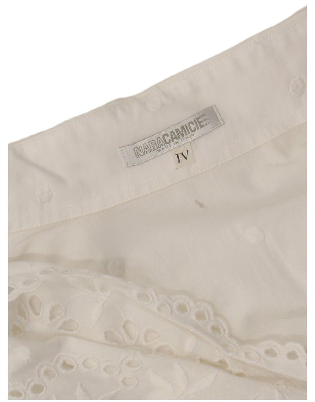 Naracamicie Dame Sleeveless Wrap Shirt Bluse UK 12 Medium White