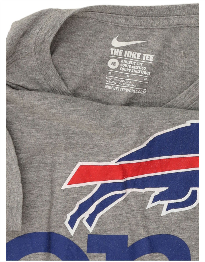 Nike Herre Buffalo Bills Grafisk T-Shirt Top Medium Grey Flecked