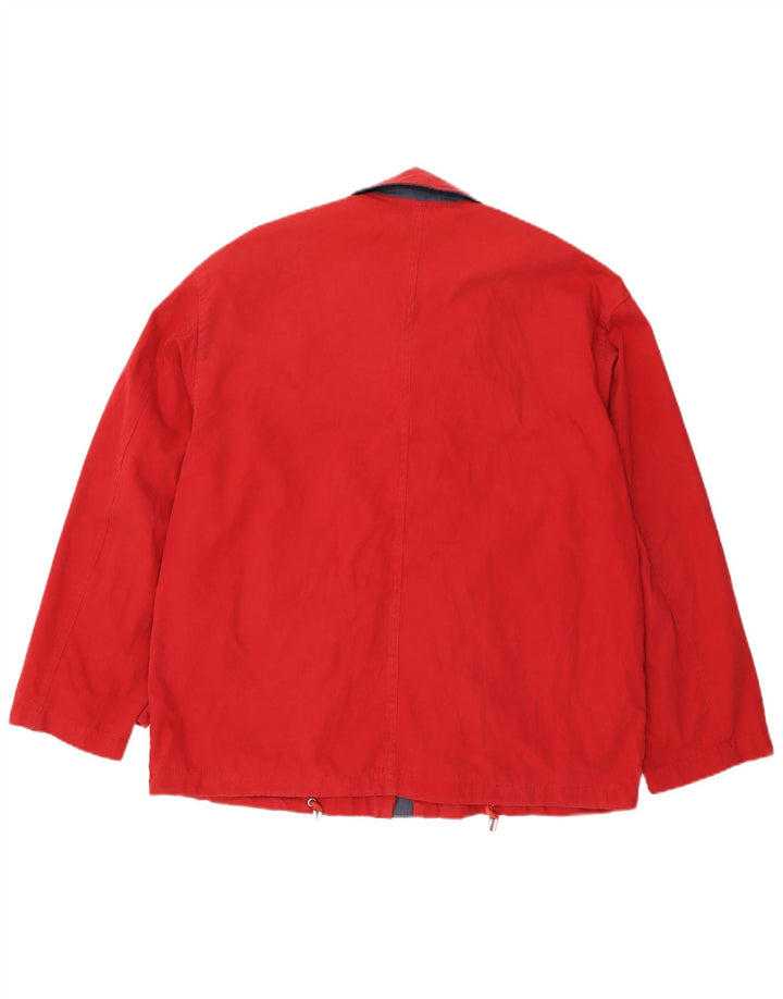 Vintage Herre Utility Jacket UK 40 Large Red Cotton
