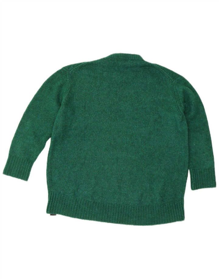 Zara Dame sweater med rund hals DK 14 Medium Grøn Akryl