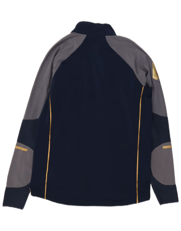 Adidas Pullover Træningsdragt Top UK 38/40 Medium Navy Blue Colourblock