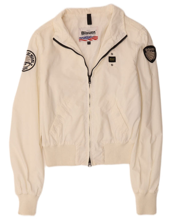 Blauer Boys Bomber Jacket 13-14 År Hvid Polyamid