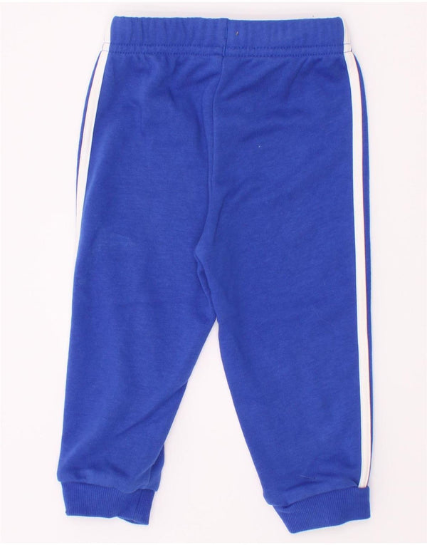 Adidas Baby Boys Joggers træningsbukser 9-12 måneder Blå Bomuld