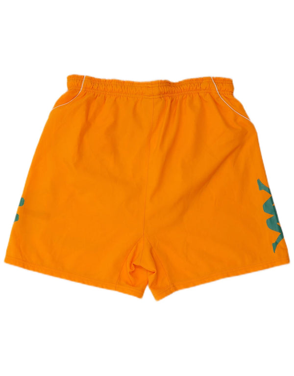 KAPPA Herre grafiske sportsshorts Medium orange polyester