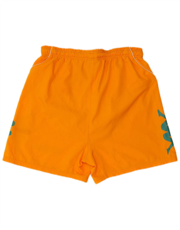 KAPPA Herre grafiske sportsshorts Medium orange polyester