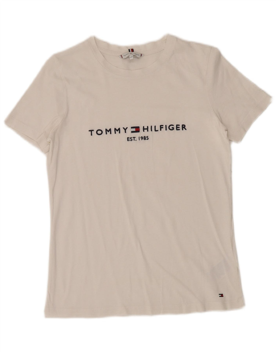 Tommy Hilfiger Herre Grafisk T-Shirt Top 2XS Hvid Bomuld