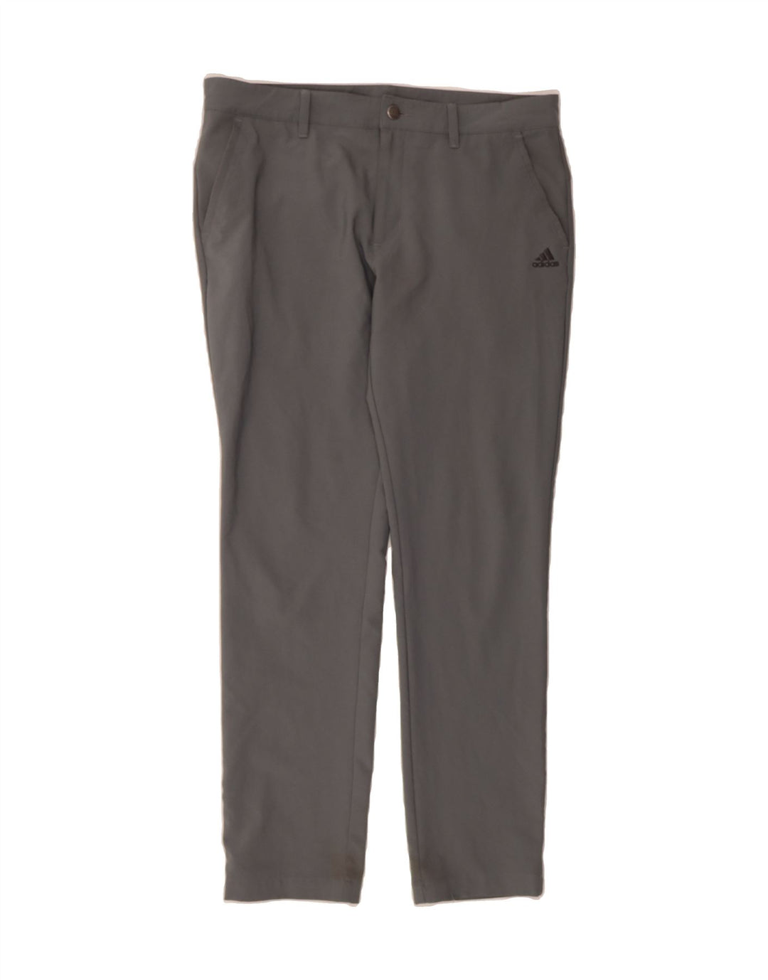 ADIDAS Womens Slim Chino Trousers W34 L32 Grey Polyester Vintage Adidas and Second-Hand Adidas from Messina Hembry 